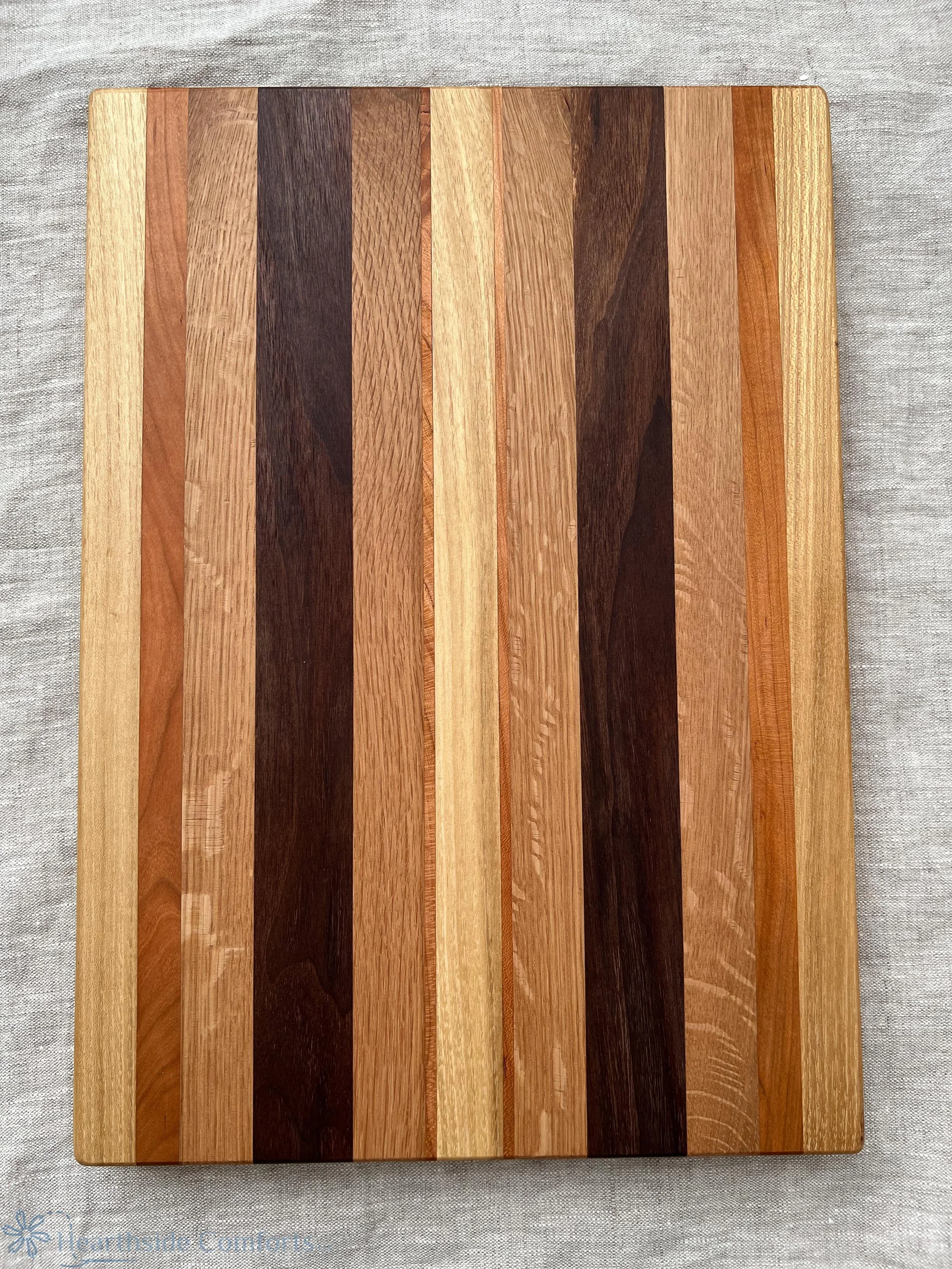Multi-Wood (Cherry, Walnut, and Locust Wood) Rectangular Board